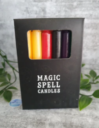 Magic Spell Candles - Mixed Colours - Pack of 12