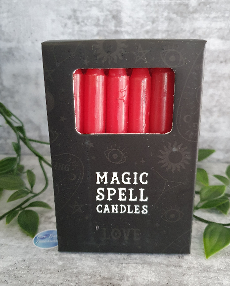 Magic Spell Candles - Red Colour - Pack of 12