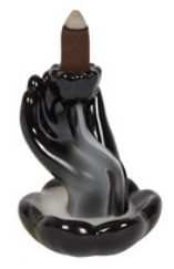 Hand & Lotus Backflow Incense Burner