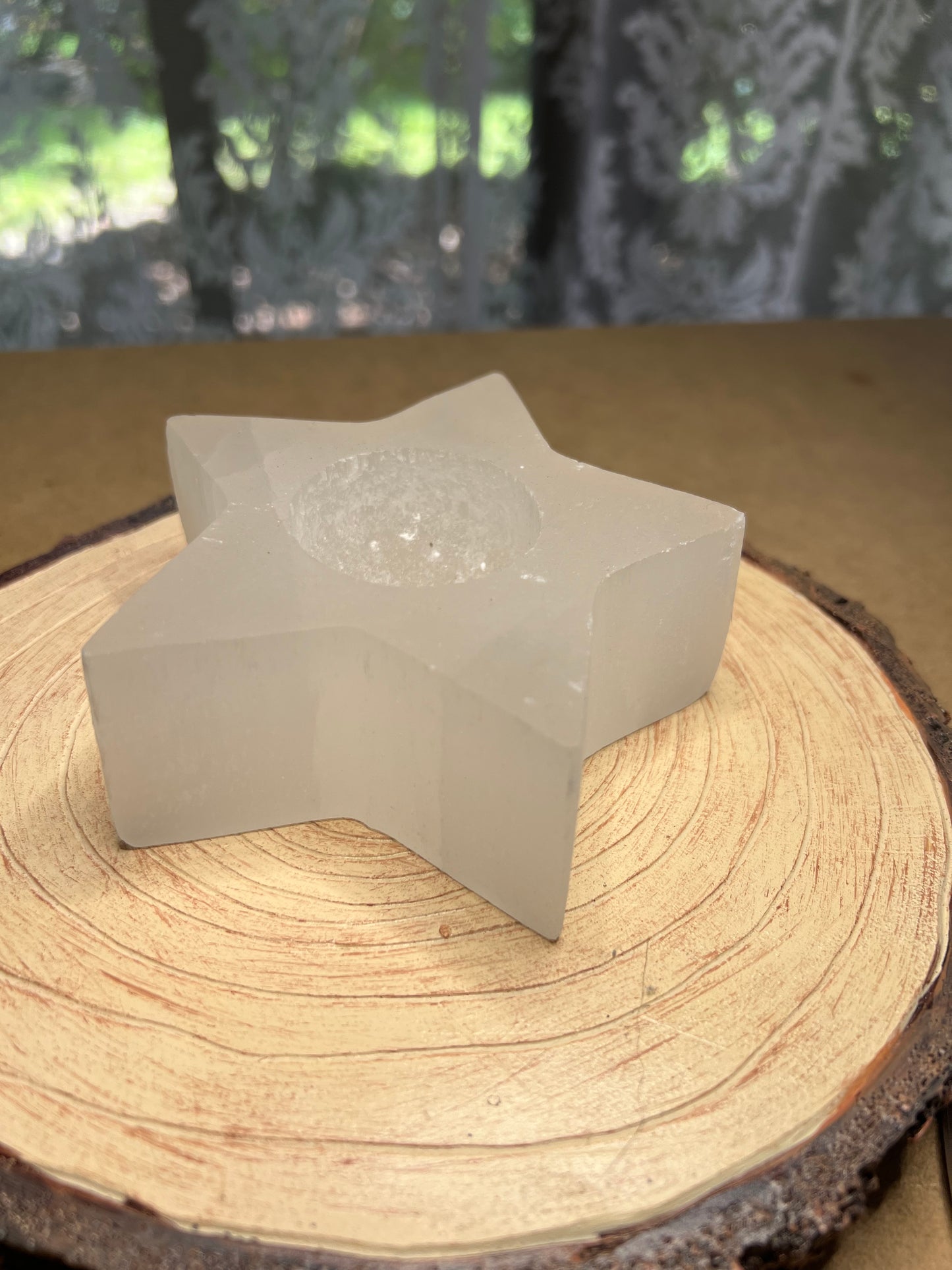 Selenite Star Tray