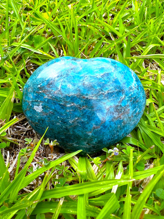 Blue Apatite Heart #1