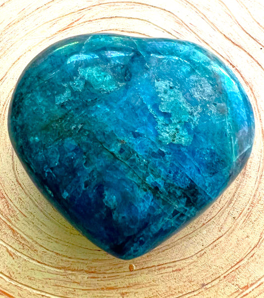 Blue Apatite Heart #2