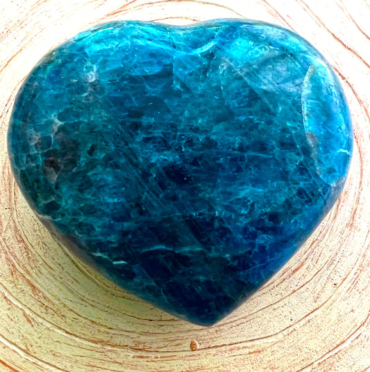 Blue Apatite Heart #3