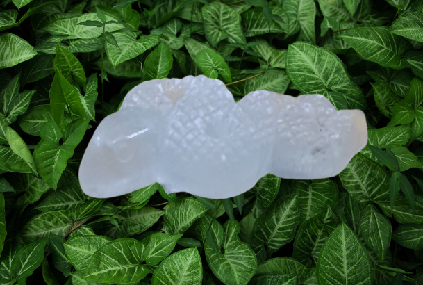 Clear Quartz Snake Carving