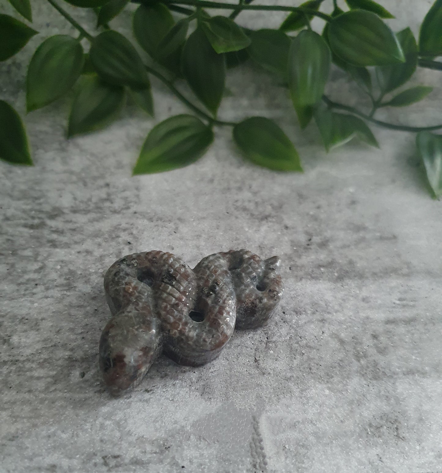 Yooperlite Snake Carving