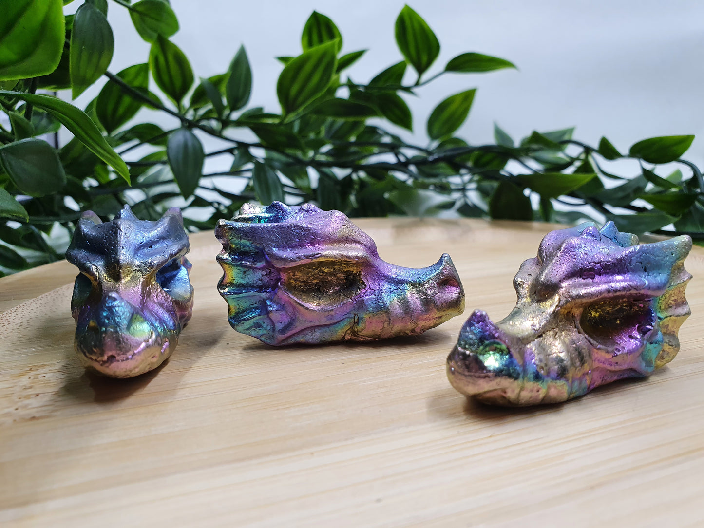 Bismuth Dragon Skull Carvings