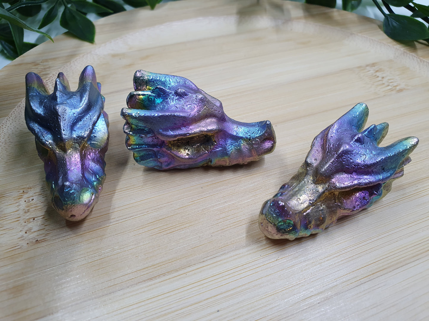 Bismuth Dragon Skull Carvings