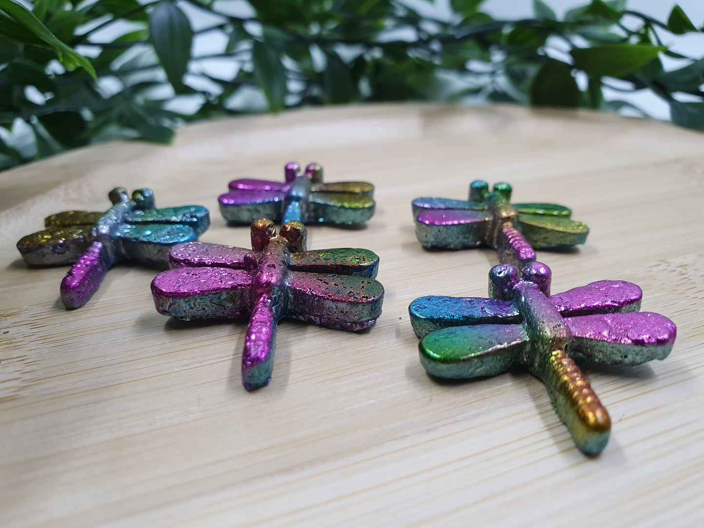 Bismuth Dragonfly Carvings