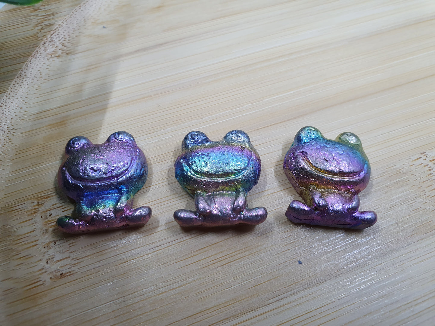 Bismuth Frog Carvings