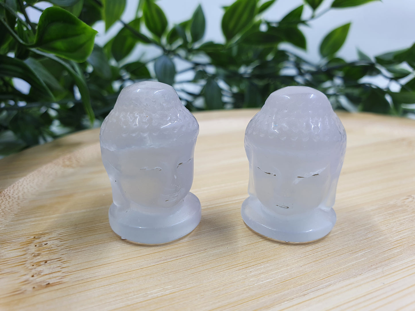 Buddha Head Crystal Carvings