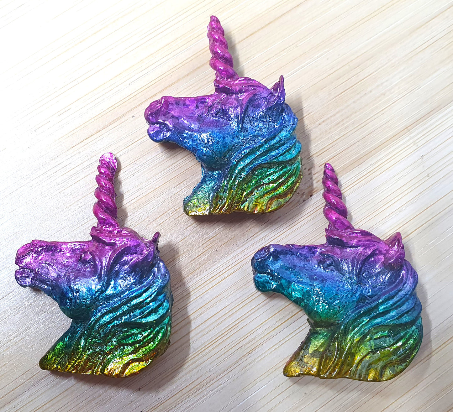 Bismuth Unicorn Carving