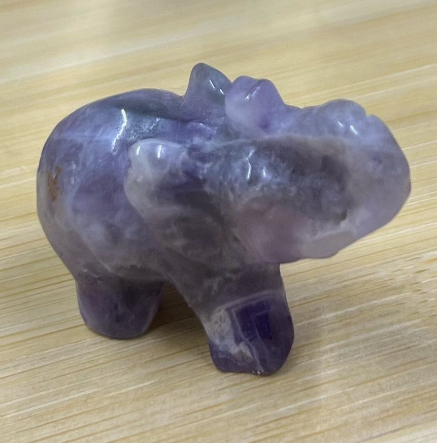 Mini Elephant Crystal Carving