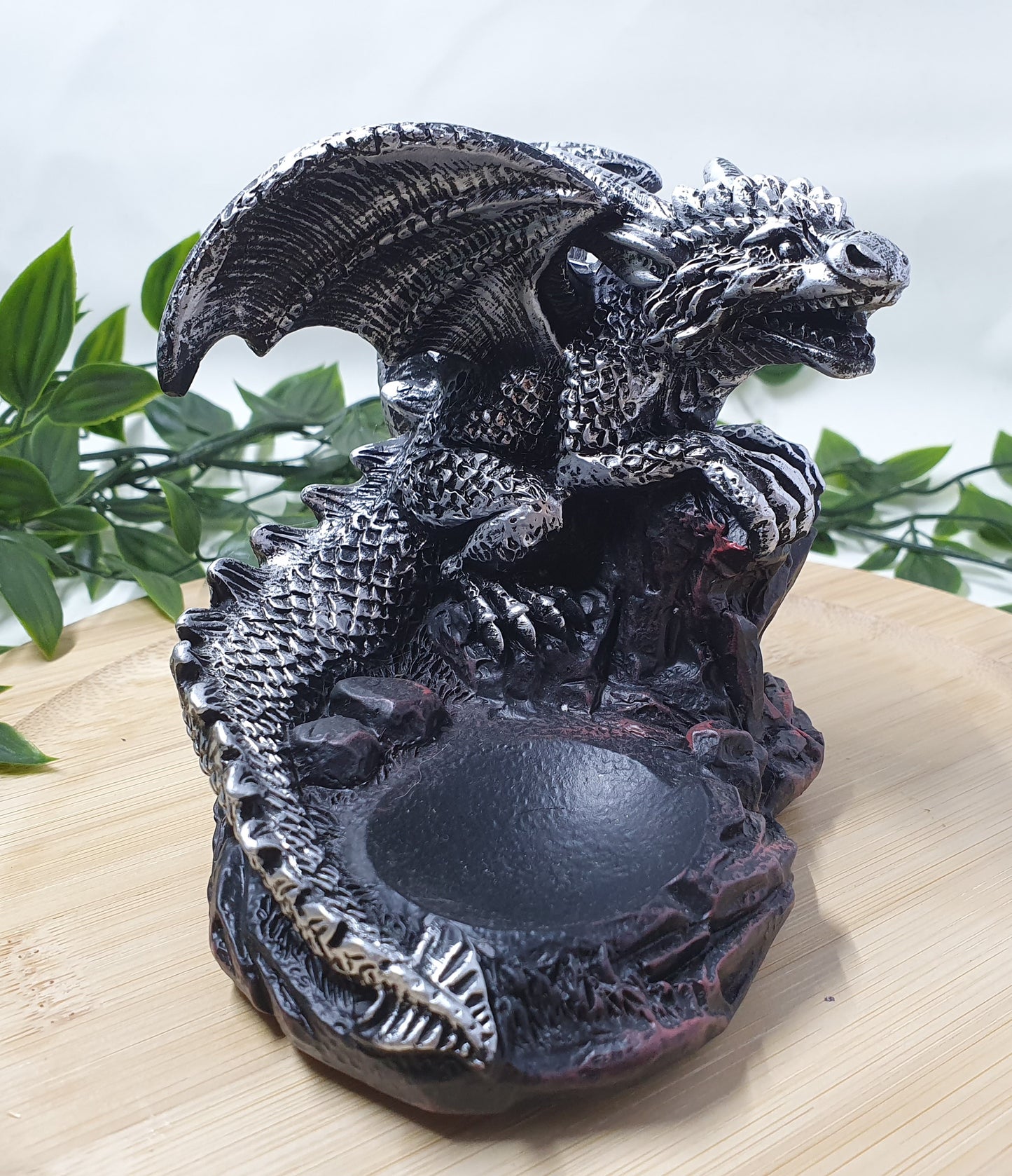 Dragon Sphere Holder - Silver