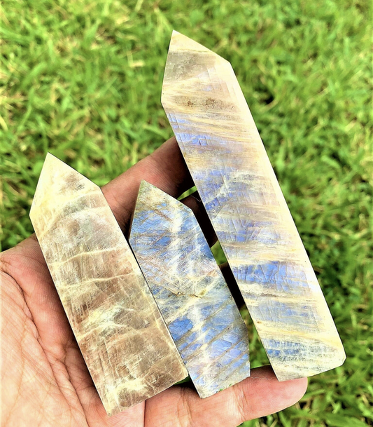 Blue Moonstone Points #1