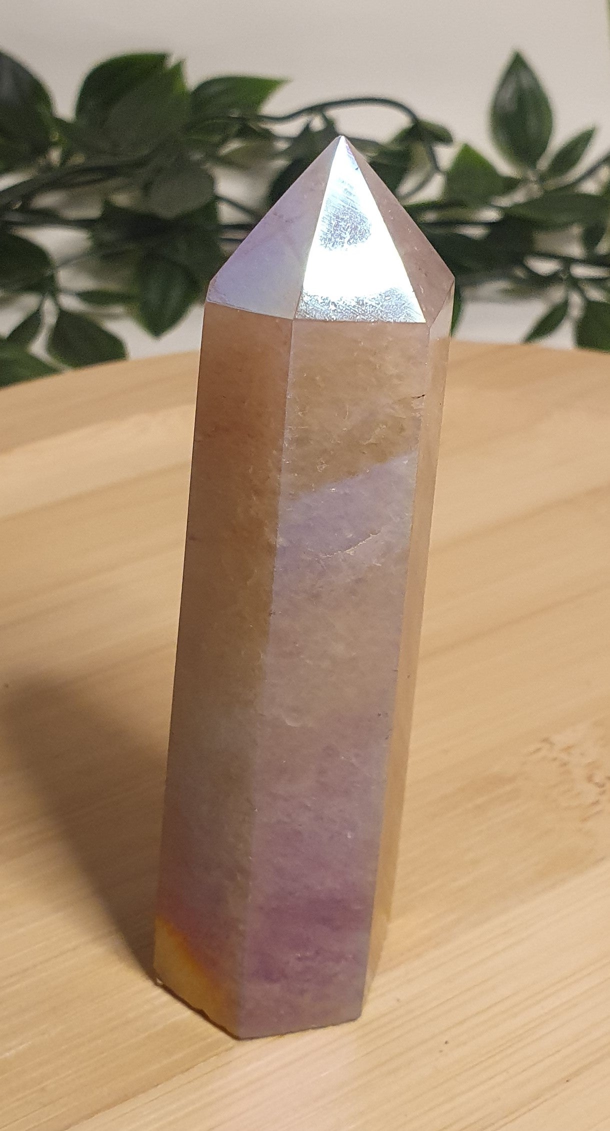 Aura Rose Quartz Points