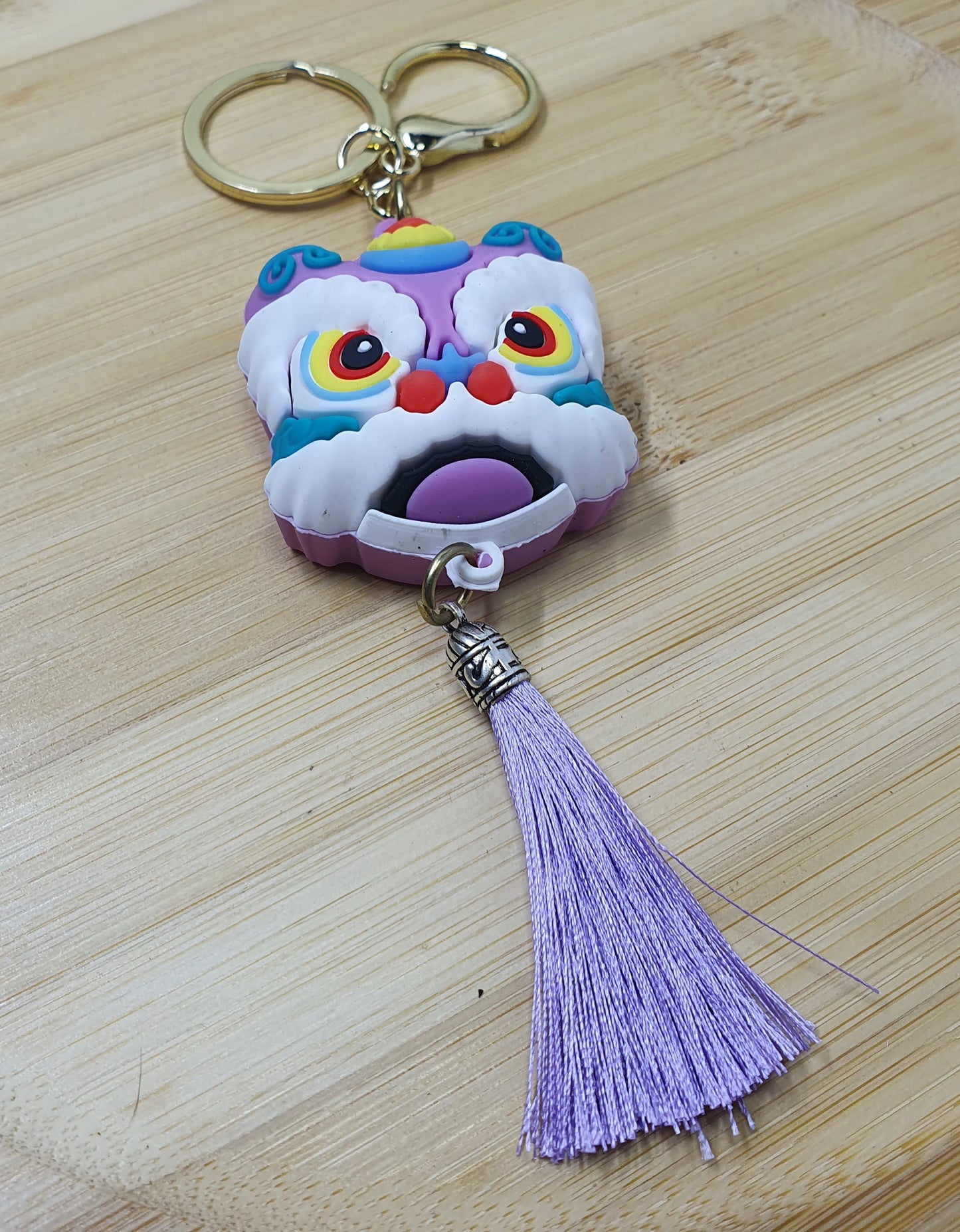 Chinese Dragon Head Keychain