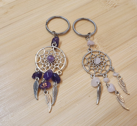 Dreamcatcher Crystal Keychains