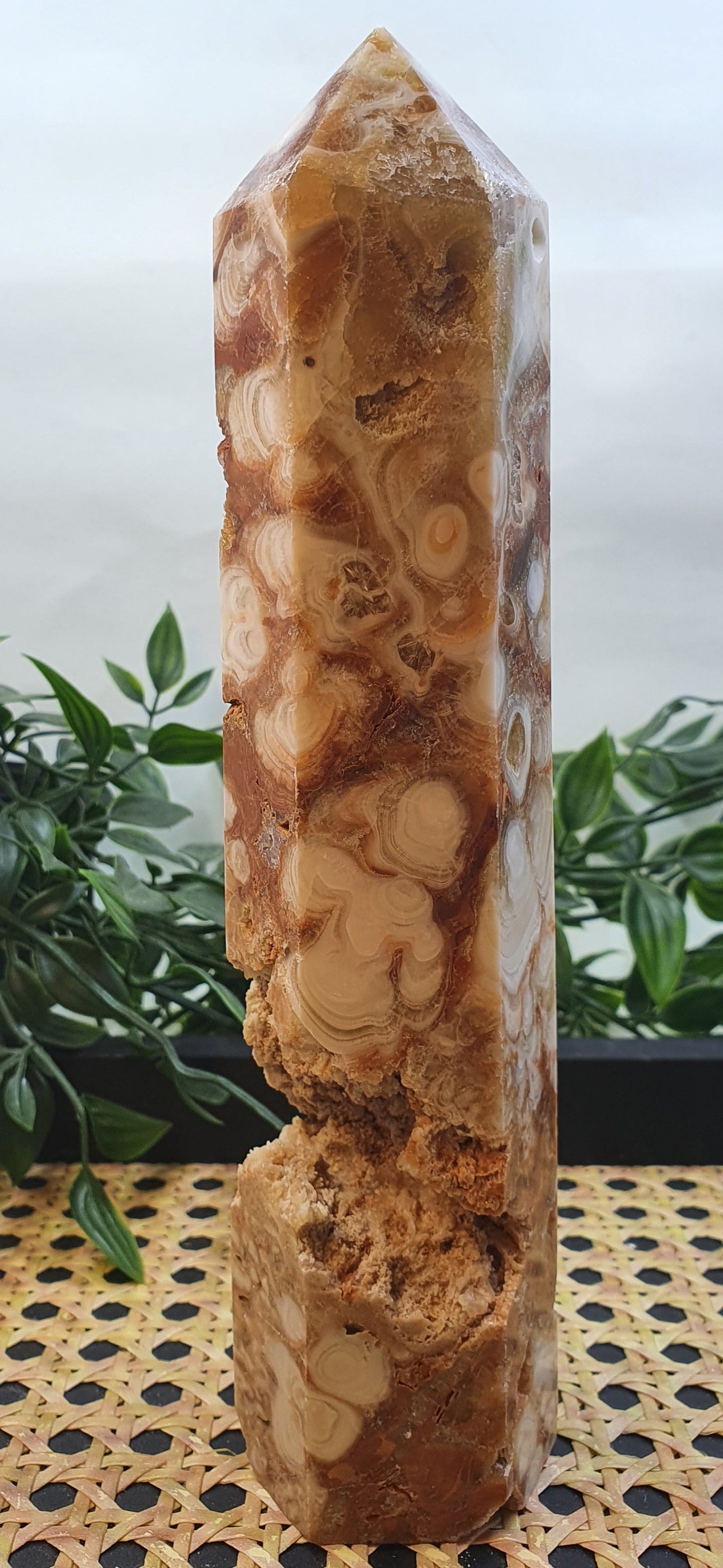 Amber Calcite Tower #1