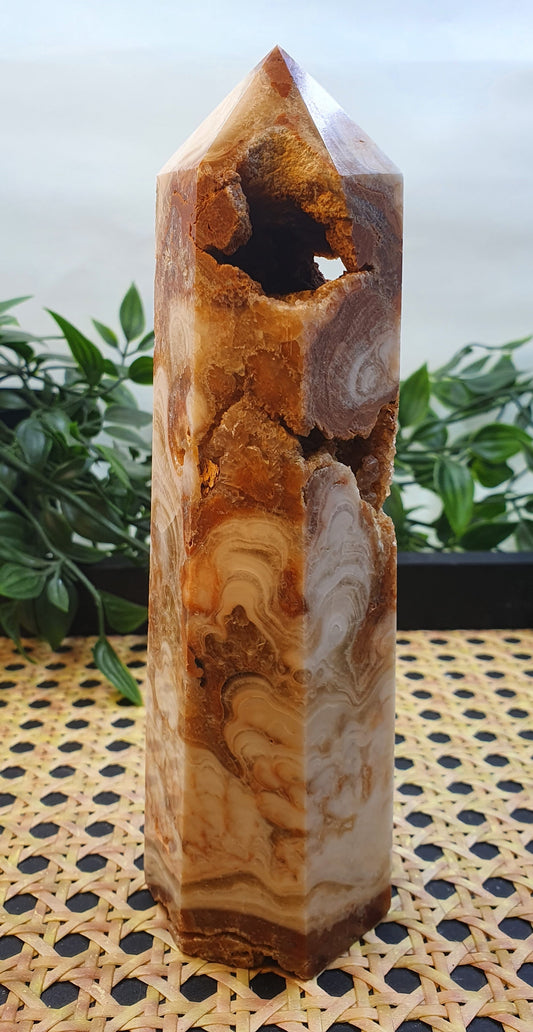 Amber Calcite Tower #3