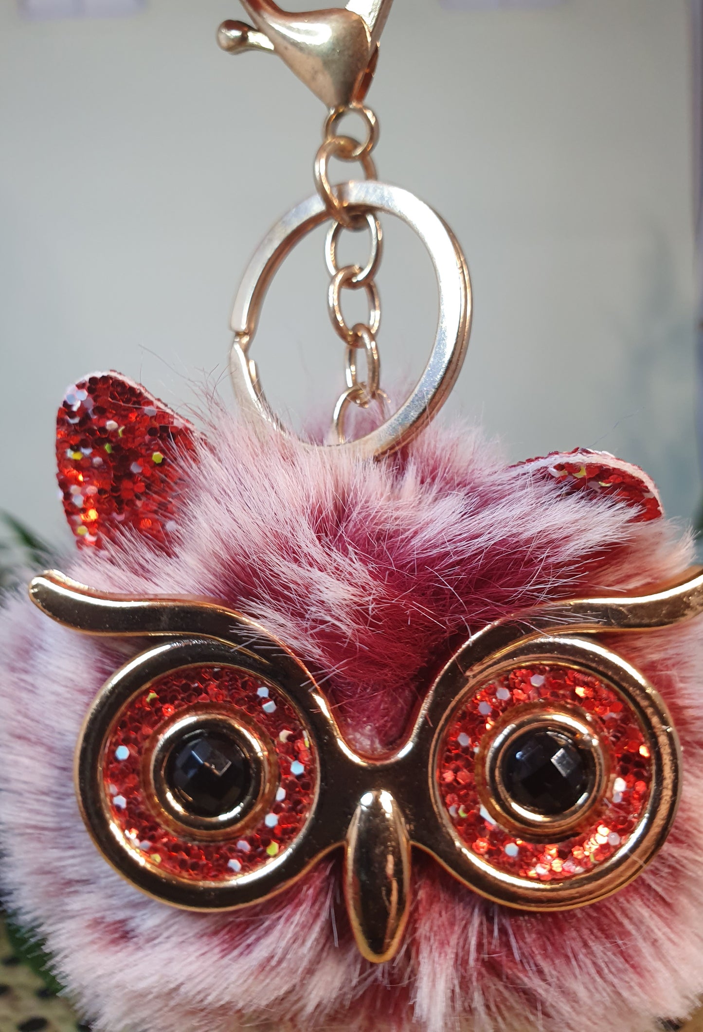 Fluffy Owl Keychains