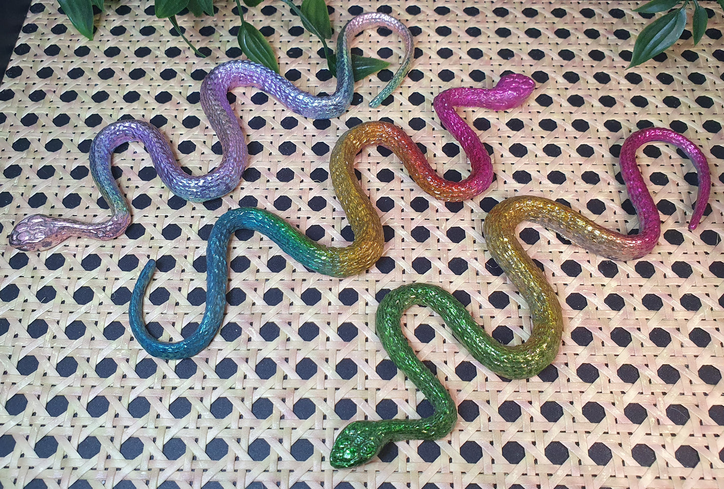 Bismuth Snake Carvings