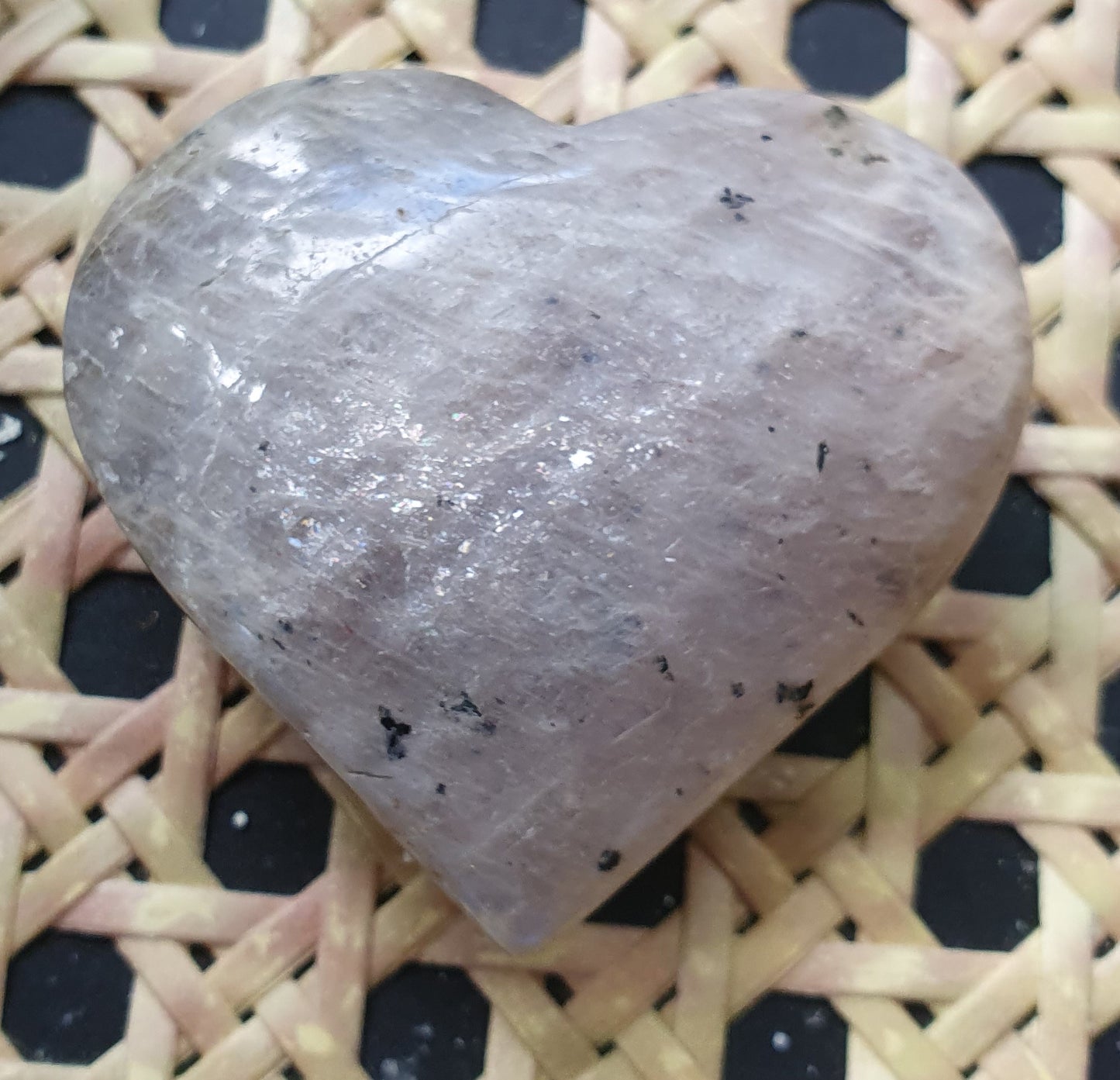 Blue Moonstone Heart #1