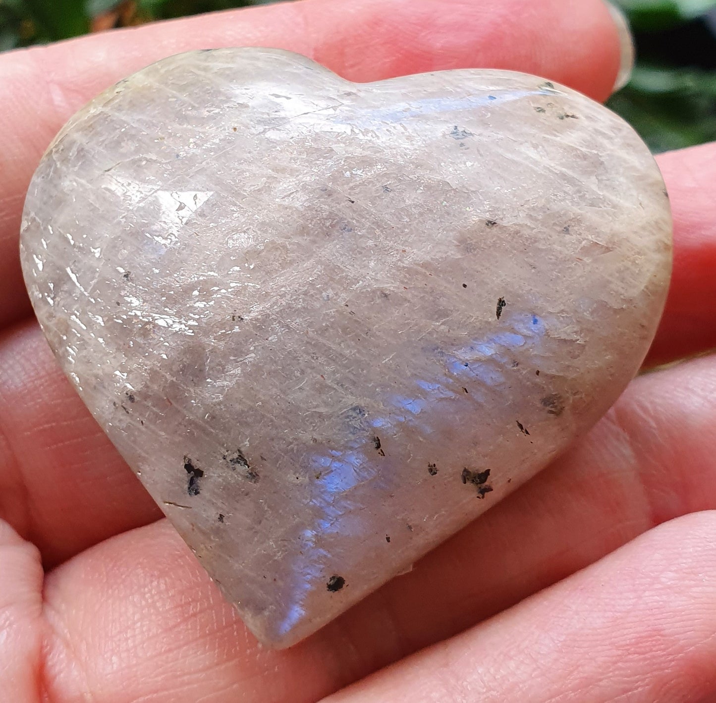 Blue Moonstone Heart #1