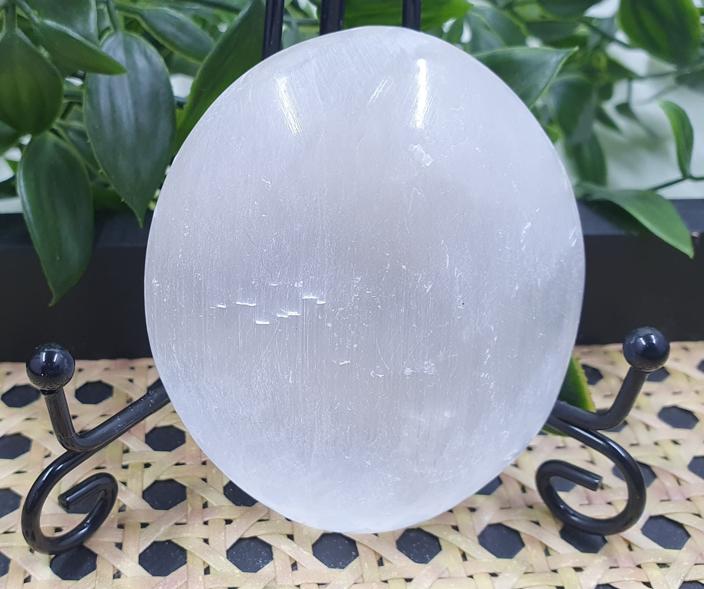 Selenite Palm Stones #2