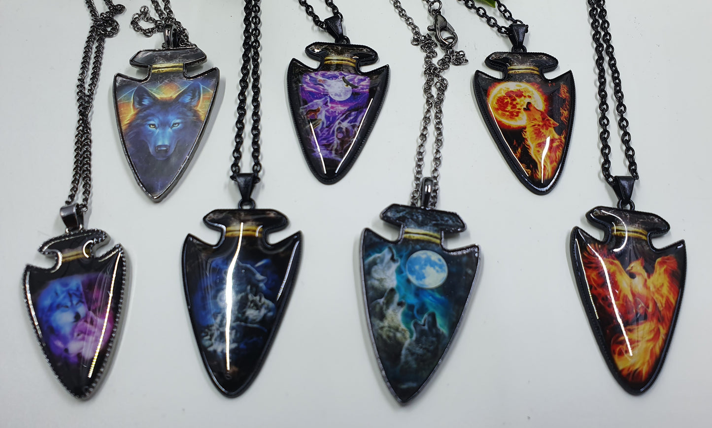 Wolf & Phoenix Necklaces