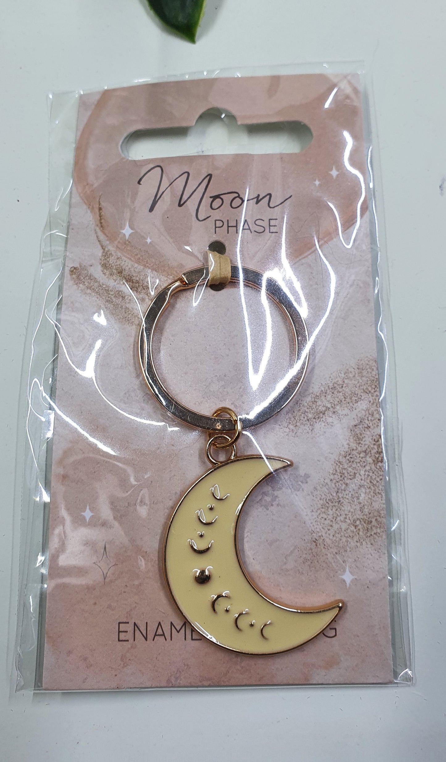 Moon Phase Crescent Keyring