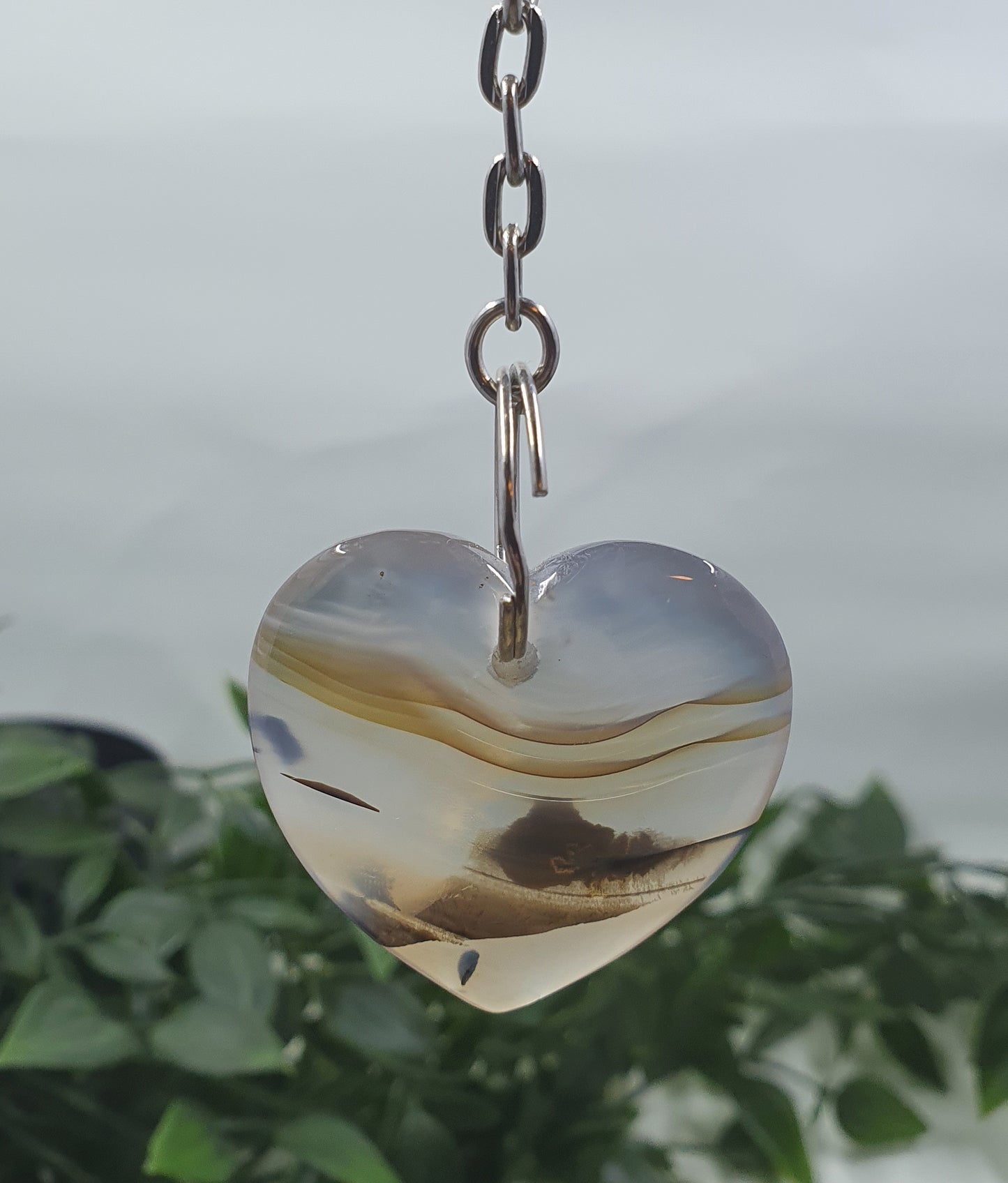 Crystal Heart Keychains