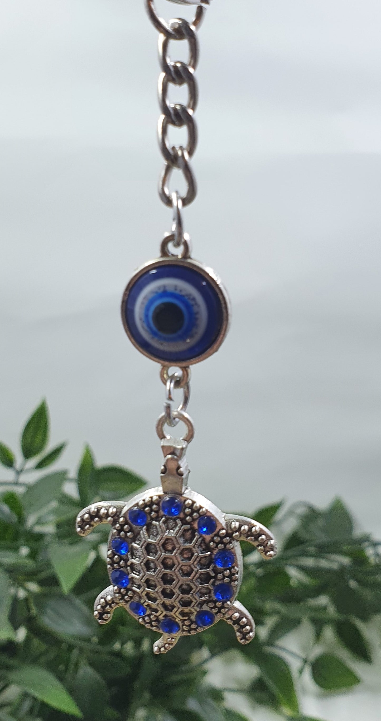 Evil Eye Turtle Keychains #2