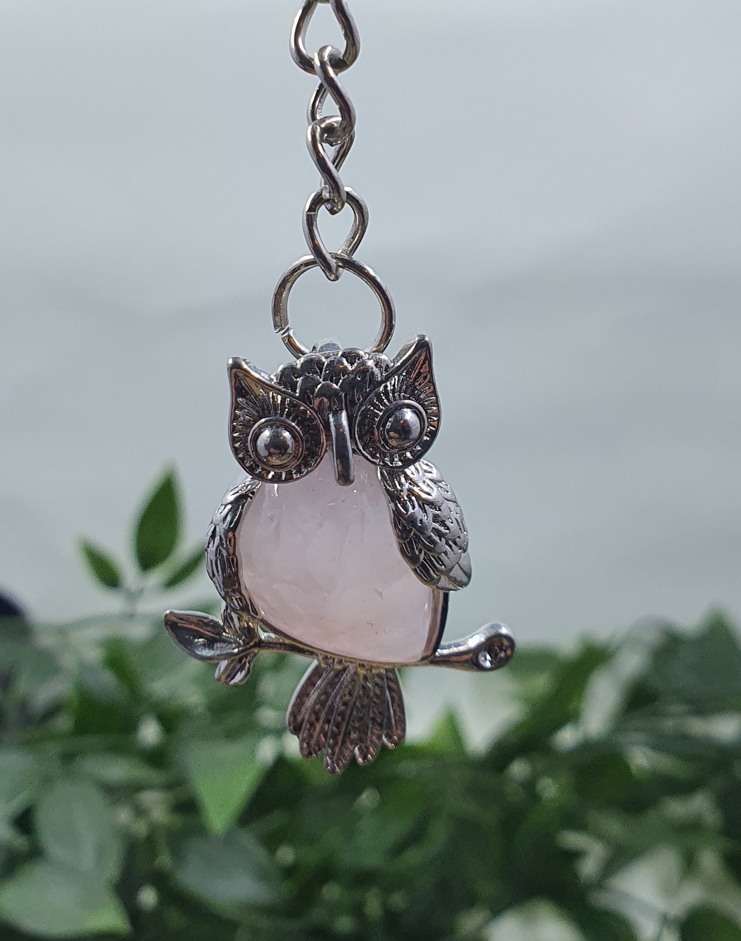 Crystal Owl Keychains