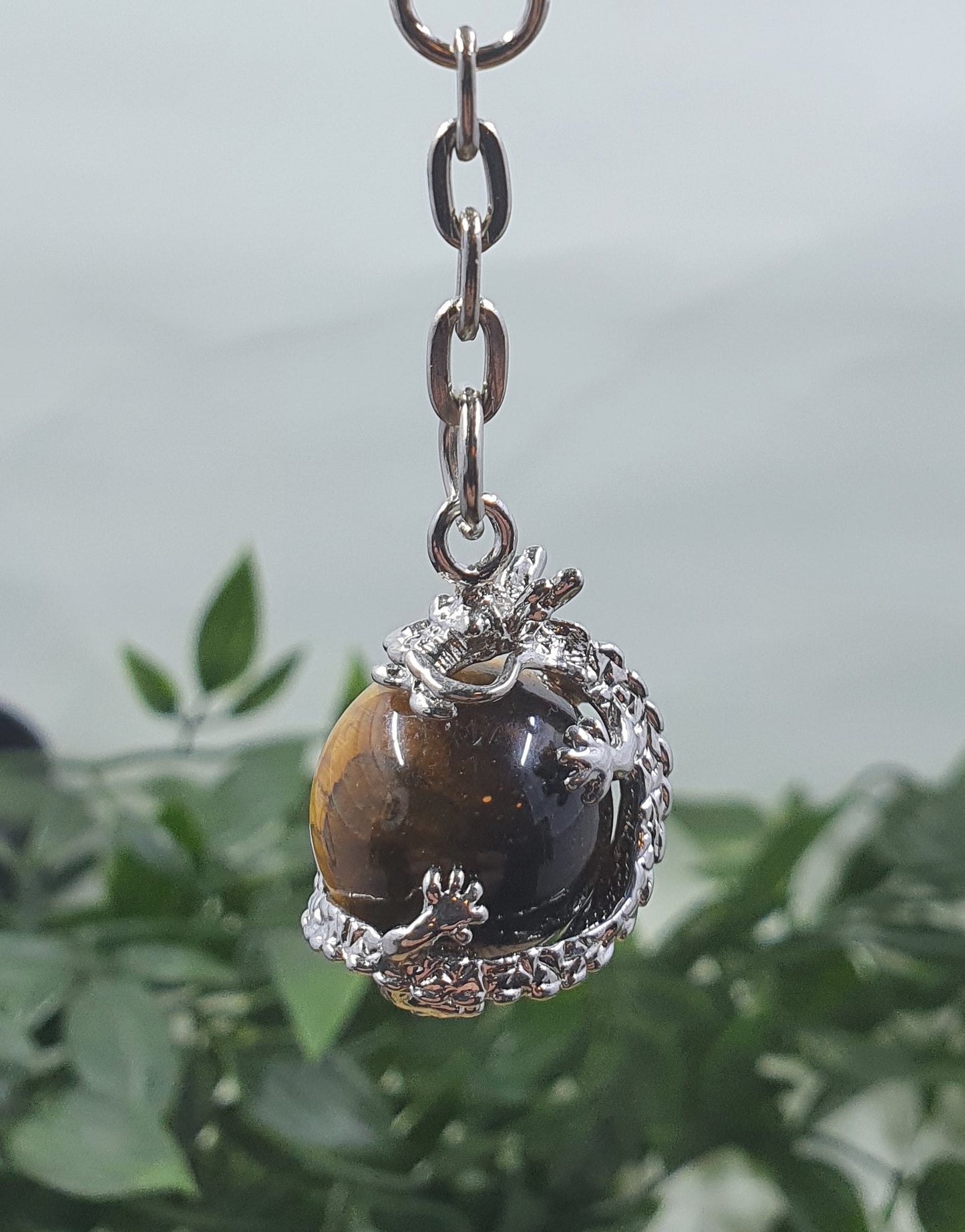 Crystal Dragon Sphere Keychains