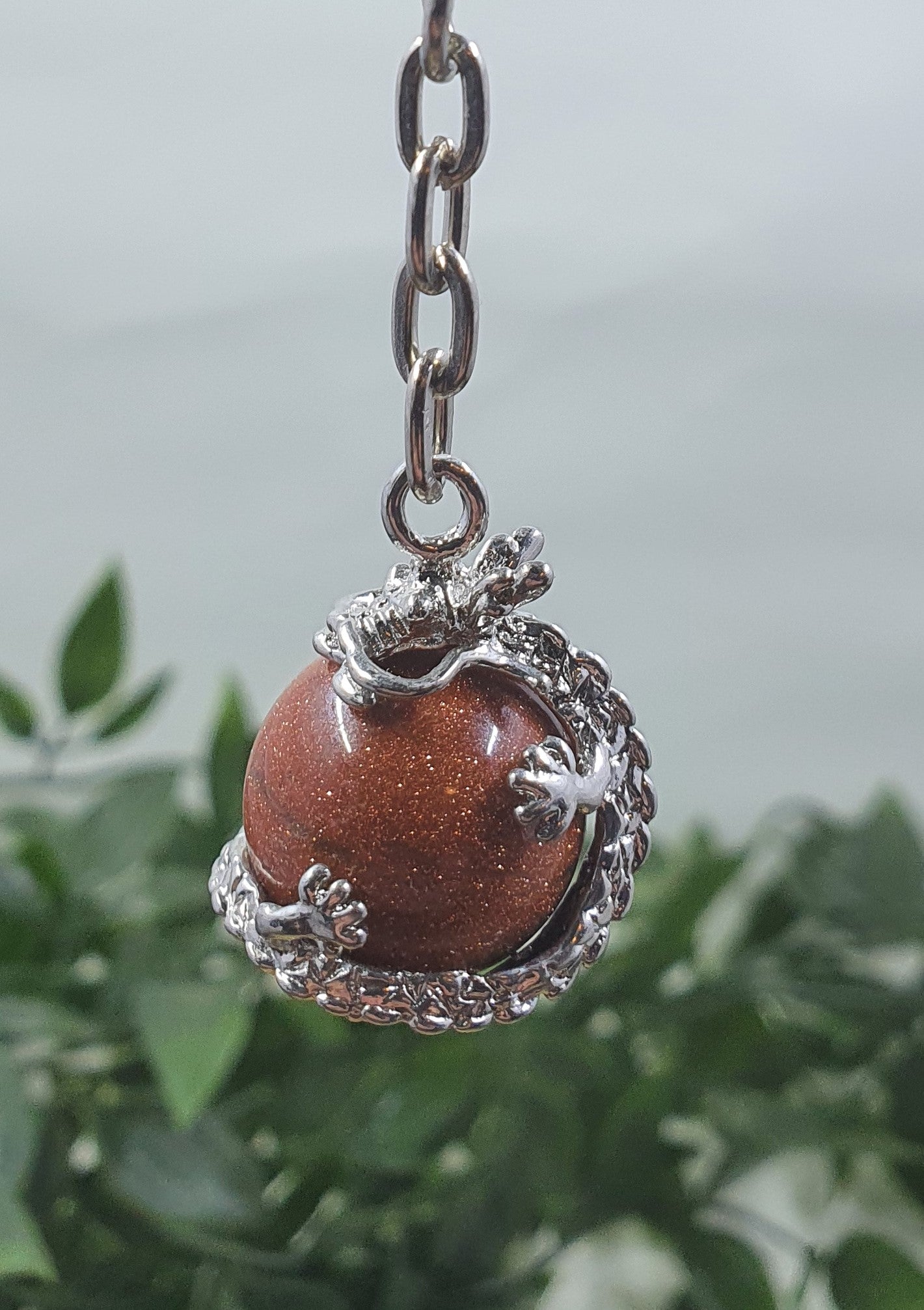 Crystal Dragon Sphere Keychains