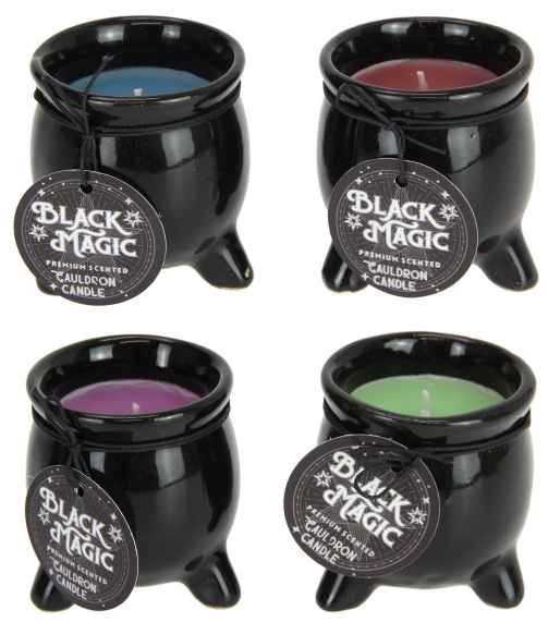 Black Magic Cauldron Candles