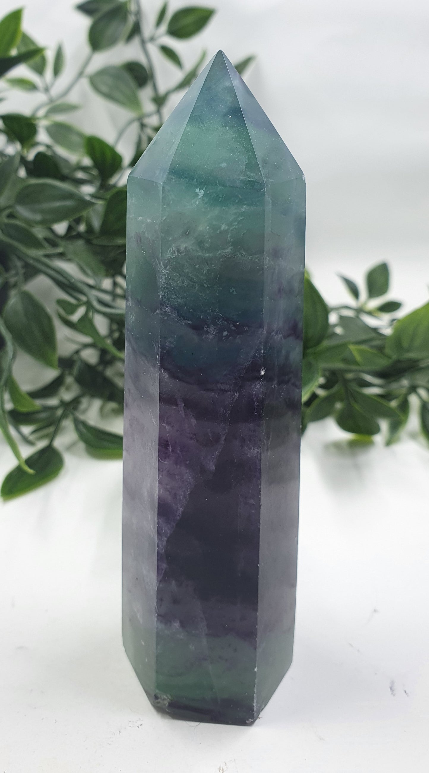 Rainbow Fluorite Point #4