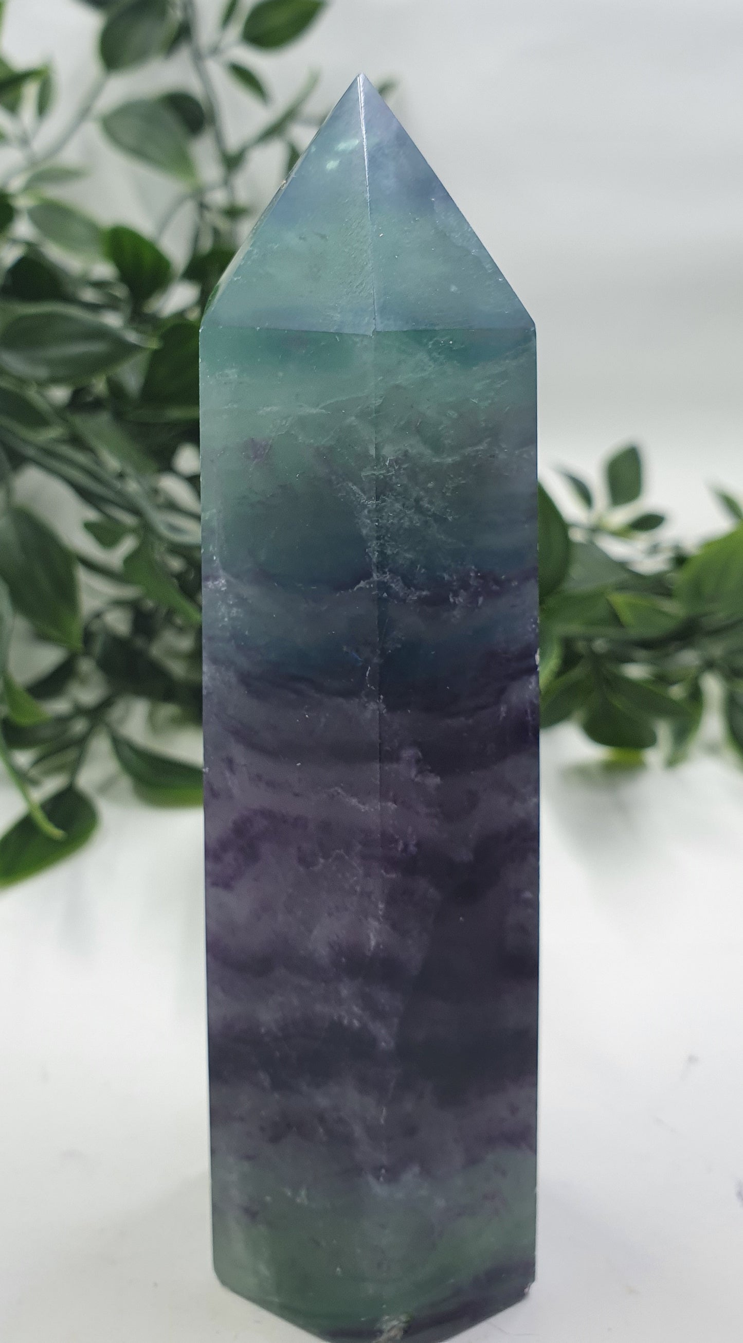 Rainbow Fluorite Point #4