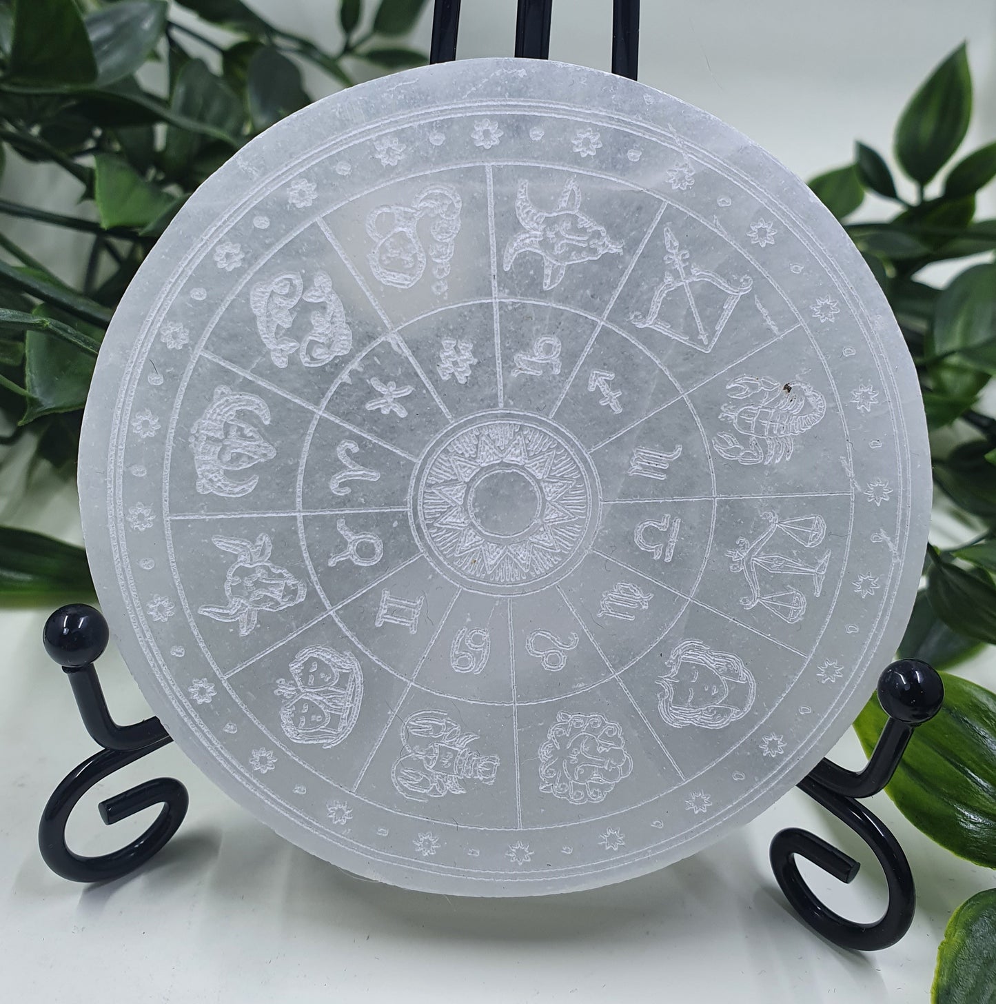 Selenite Zodiac Charging Plate