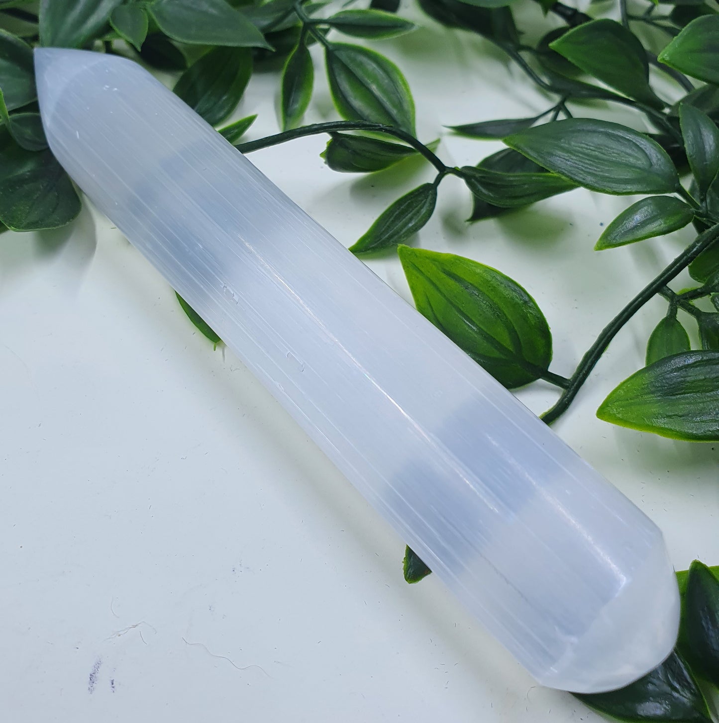 Selenite Round Wand