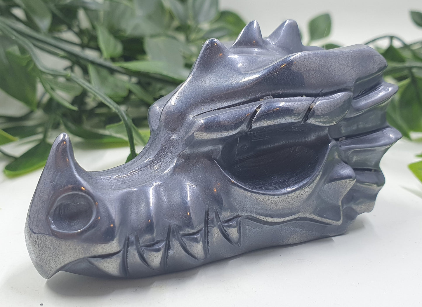 Shungite Dragon Skull