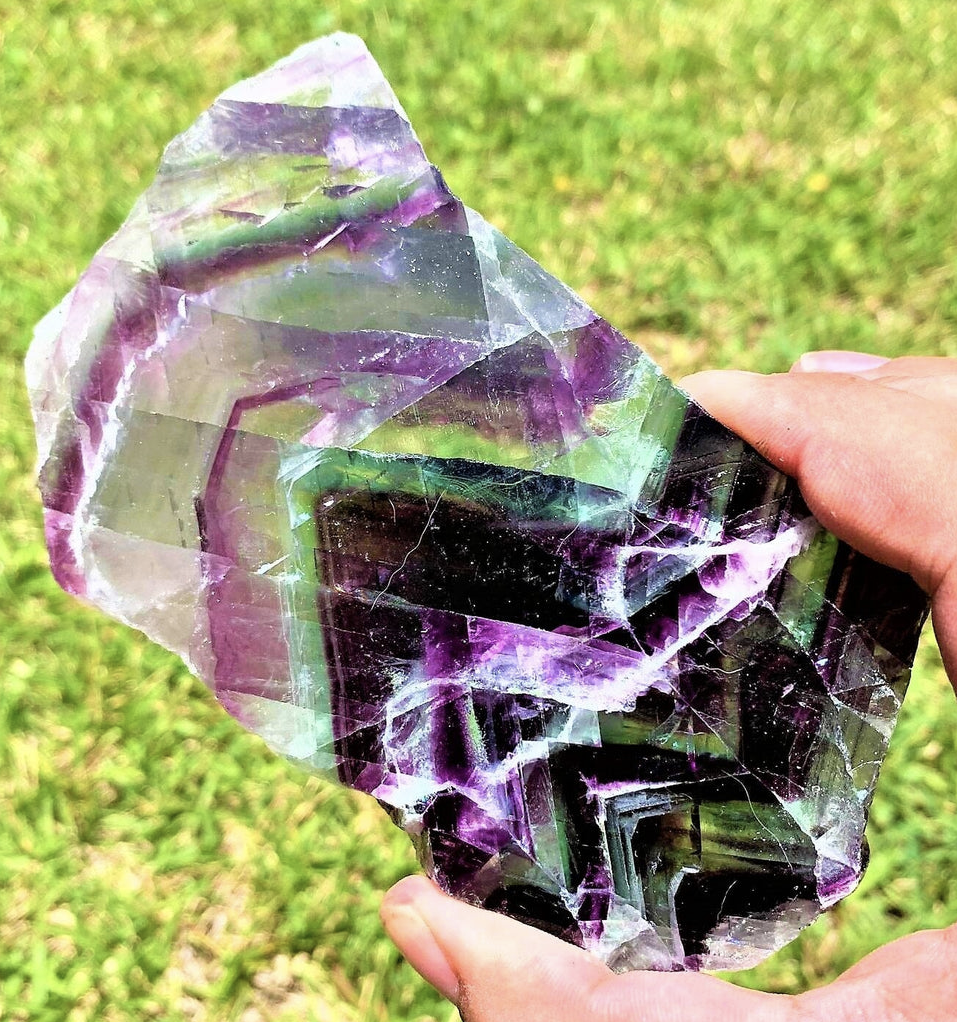 Rainbow Fluorite Slab #5