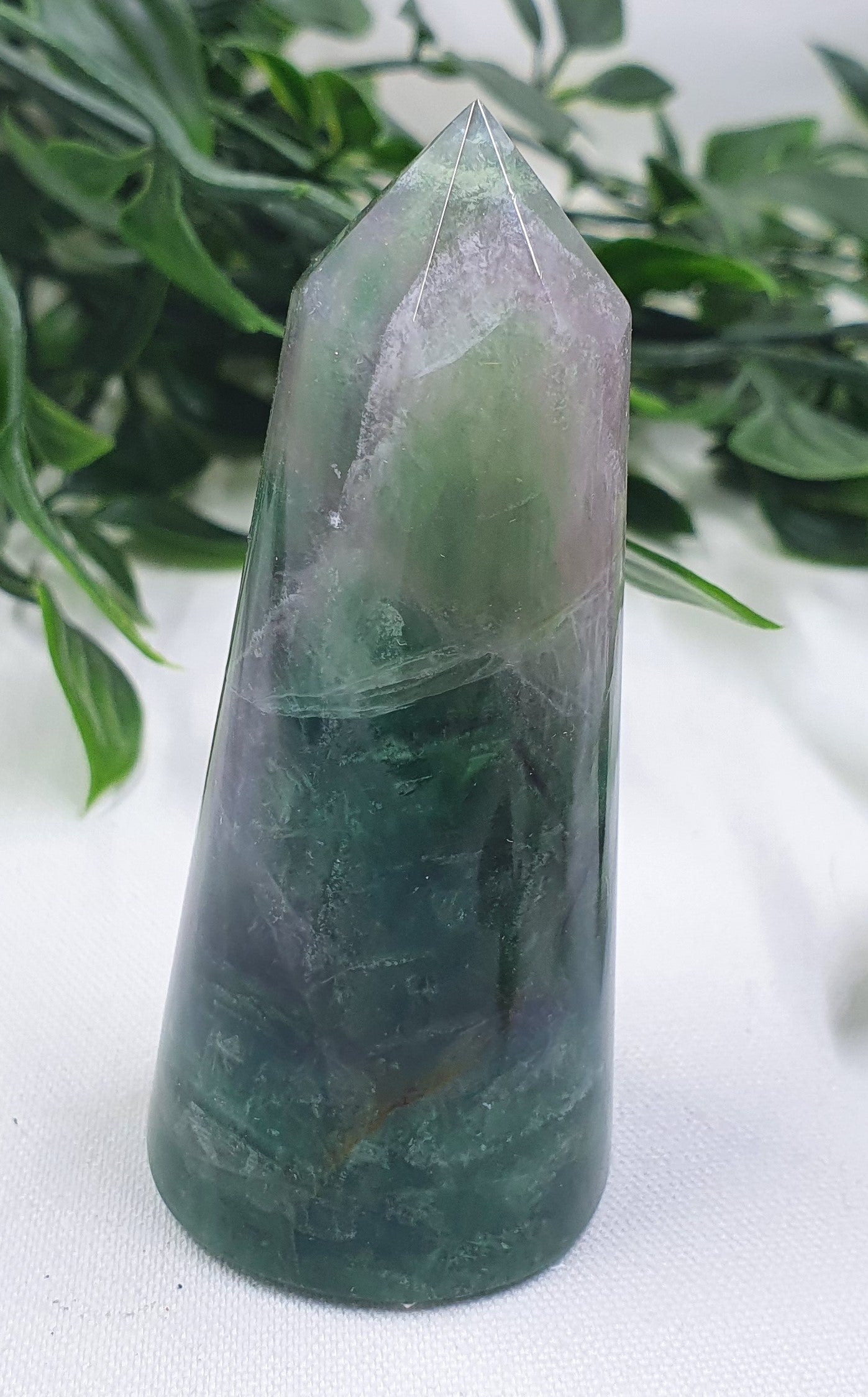 Rainbow Fluorite Round Point #5