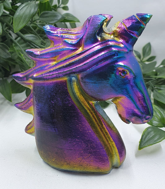 Bismuth Unicorn Carving #1