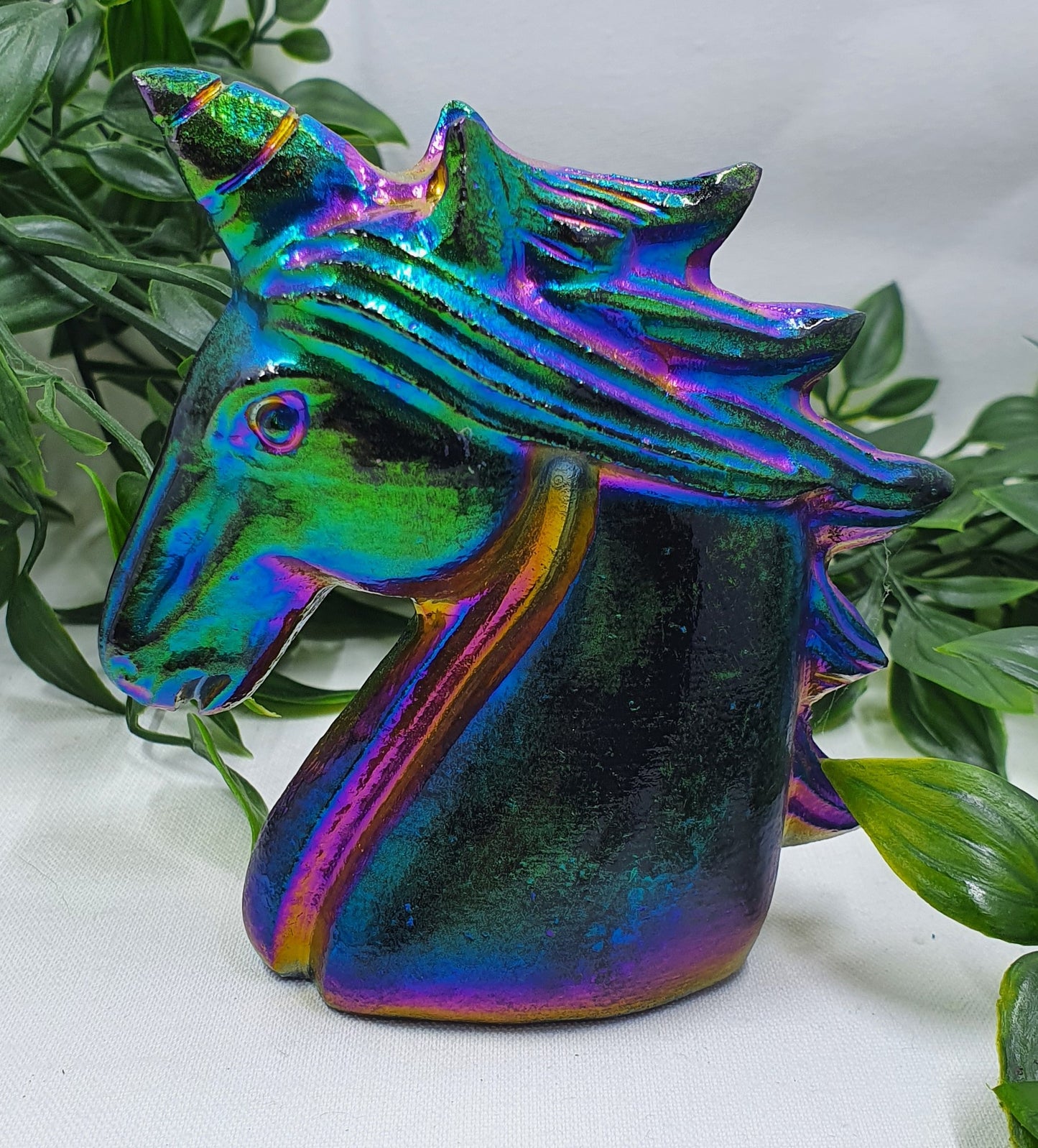 Bismuth Unicorn Carving #2