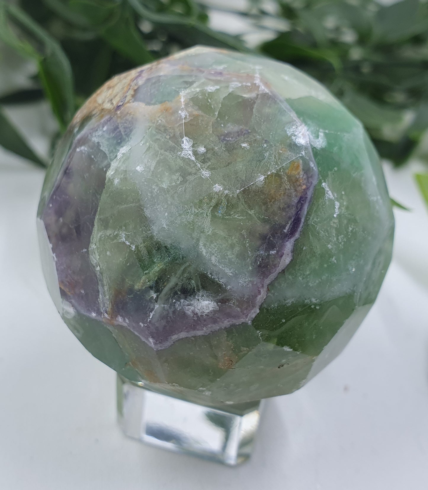 Faceted Fluorite Sphere #1