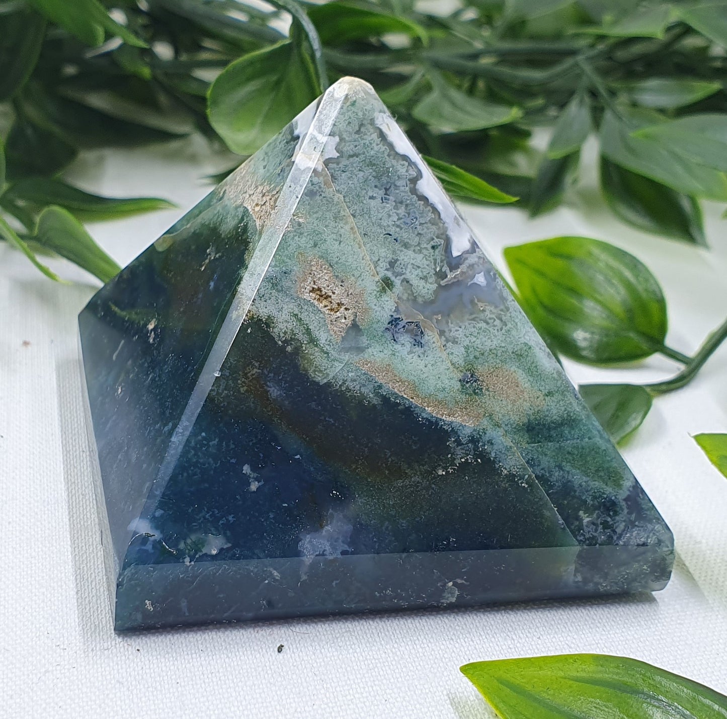 Moss Agate Pyramid #1