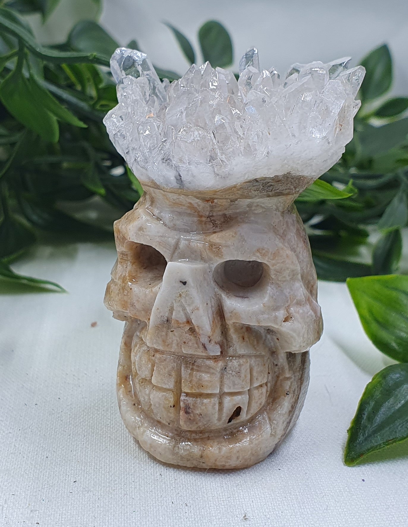 Clear Quartz Skull Head Cluster #1