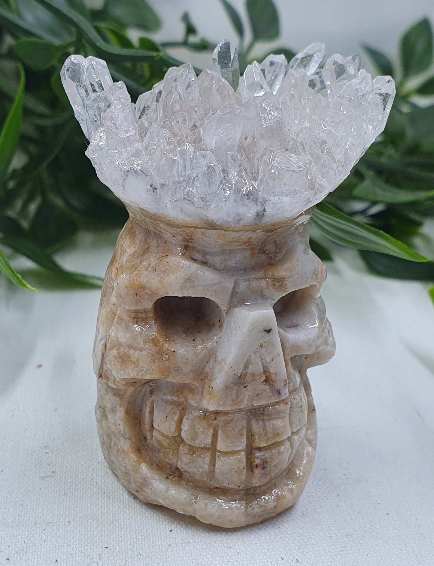 Clear Quartz Skull Head Cluster #1