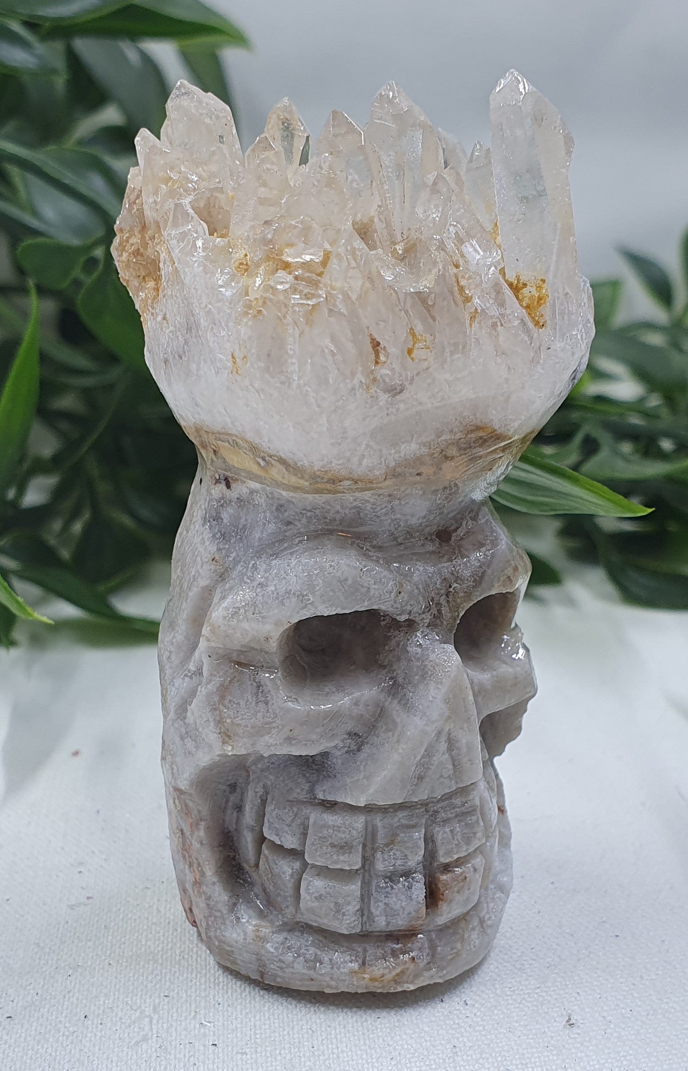 Clear Quartz Skull Head Cluster #2